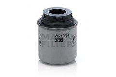 Фильтр масляный W712 для VW PASSAT (362) 1.4 TSI 2012-2014, код двигателя CTHD, V см3 1390, кВт 118, л.с. 160, бензин, MANN-FILTER W71294