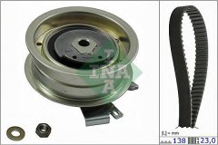 Комплект ремня ГРМ для VW PASSAT (3B3) 1.6 2000-2005, код двигателя ALZ, V см3 1595, кВт 75, л.с. 102, бензин, Ina 530017110