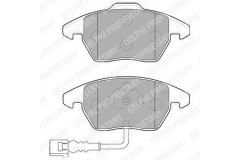 Колодки передние SKODA OCTAVIA (1Z), PASSAT (3C_, 36_) LP1837 для VW PASSAT Variant (3C5) 2.0 FSI 4motion 2005-2010, код двигателя BLX,BLY,BVX, V см3 1984, кВт 110, л.с. 150, бензин, Delphi LP1837