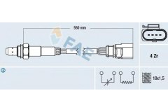 Лямбда-зонд для VW PASSAT (3C2) 1.6 2005-2010, код двигателя BSE,BSF, V см3 1595, кВт 75, л.с. 102, бензин, FAE 77439